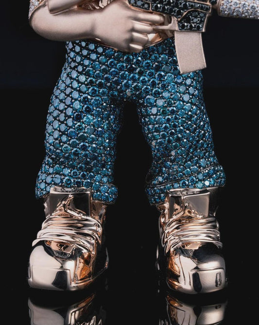 Iced Out Hip Hop Pendant: 925 Silver Moissanite Diamond Custom Charm