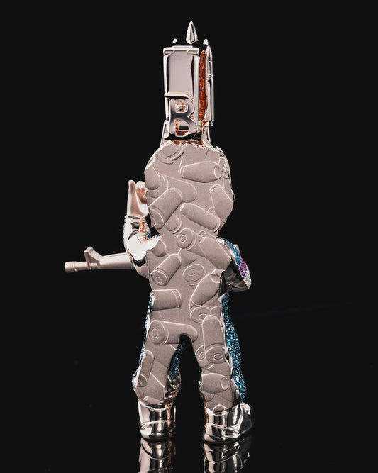 Iced Out Hip Hop Pendant: 925 Silver Moissanite Diamond Custom Charm