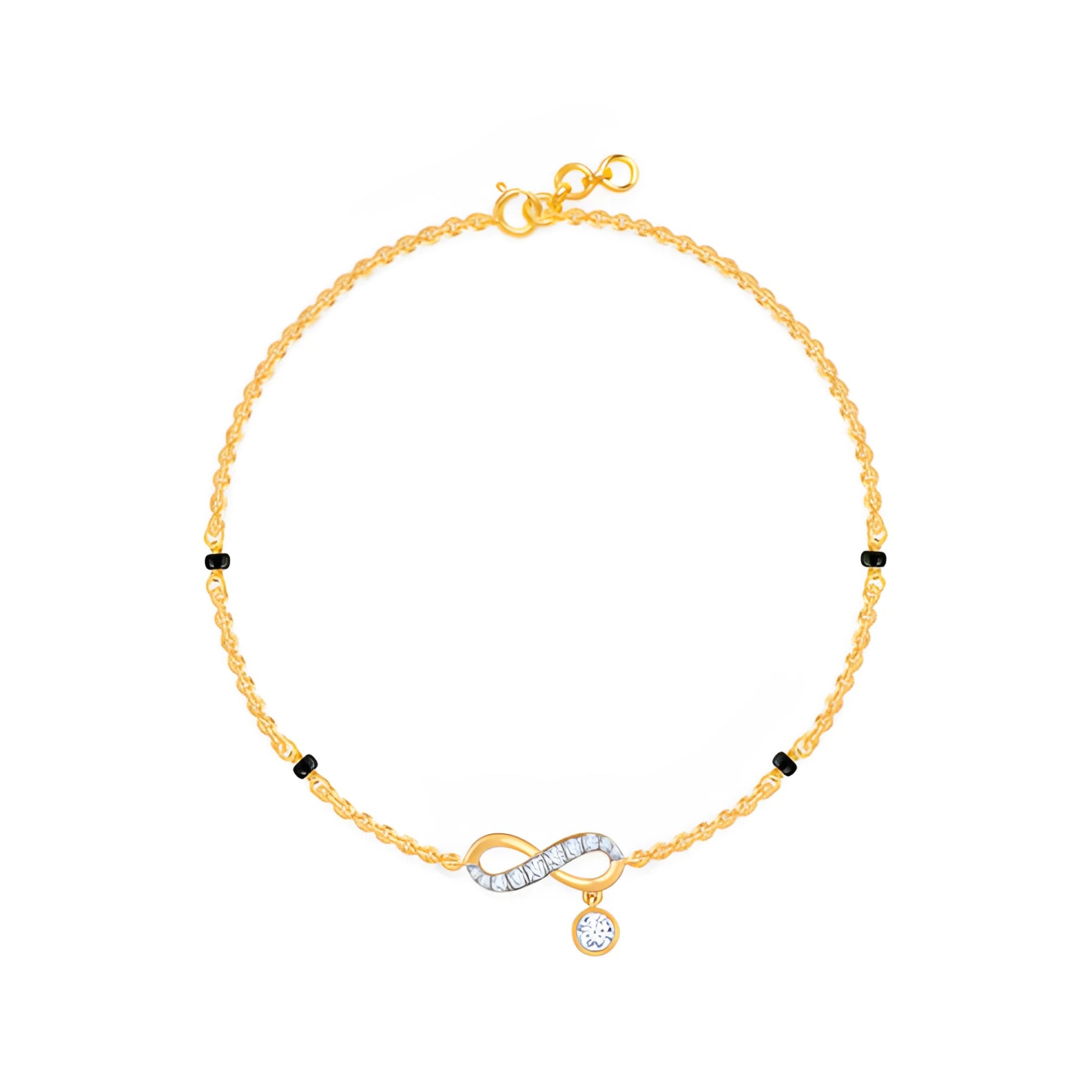 Gold Nitya Diamond Mangalsutra Bracelet