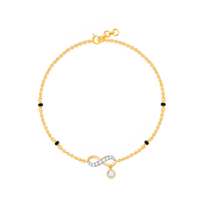 Gold Nitya Diamond Mangalsutra Bracelet