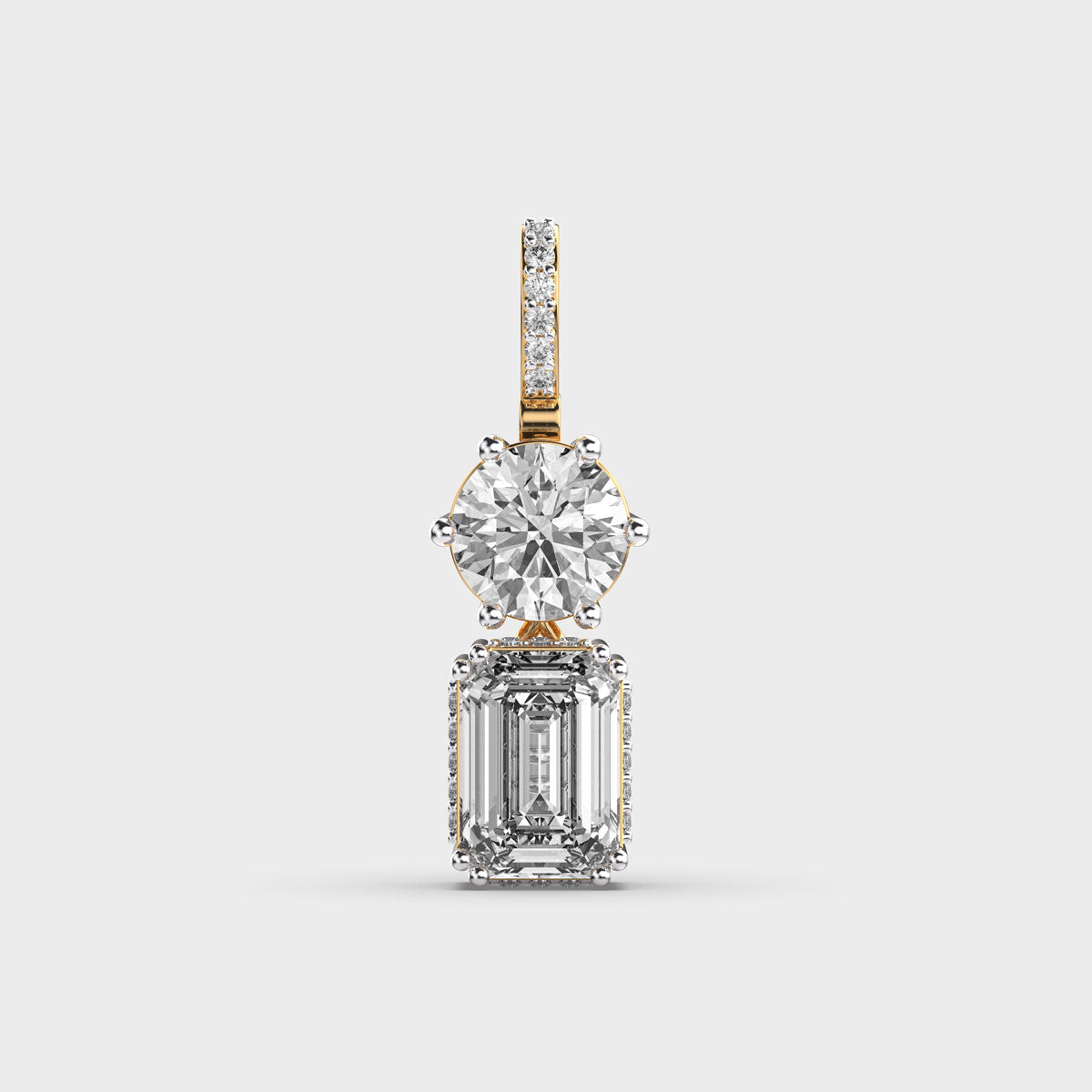 pixie padma cut diamond pendant (without chain)