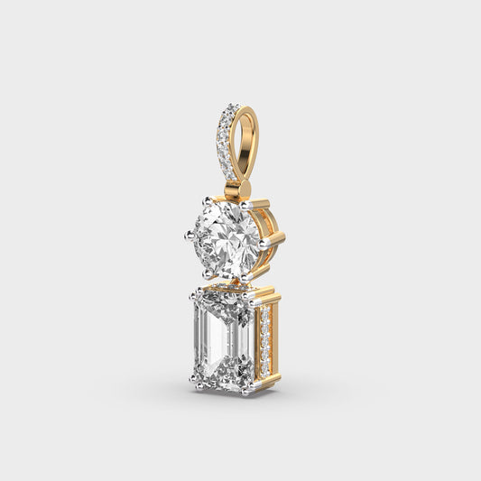 Pixie Padma Cut Diamond Pendant (Without Chain)