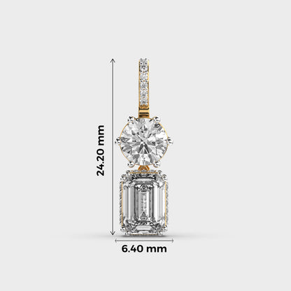 Pixie Padma Cut Diamond Pendant (Without Chain)