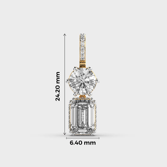 Pixie Padma Cut Diamond Pendant (Without Chain)