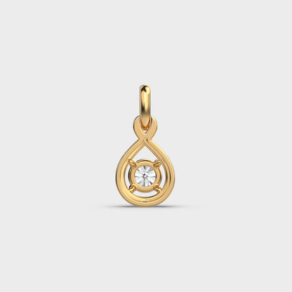 Infinity Jar Gleaming Diamond Pendant (Without Chain)
