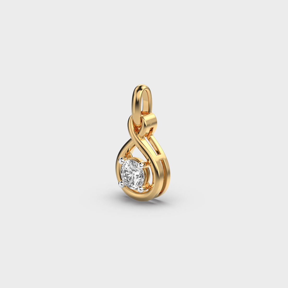 infinity jar gleaming diamond pendant (without chain)