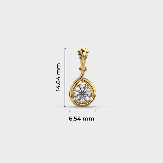 Turn of Fate Diamond Pendant (Without Chain)
