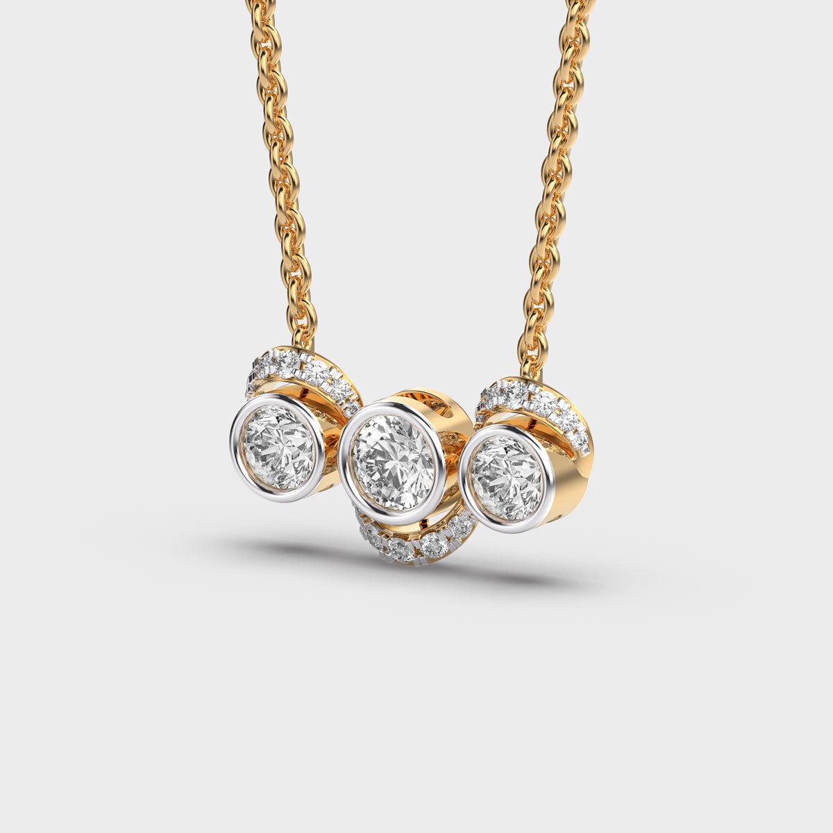 heaven of stars diamond necklace