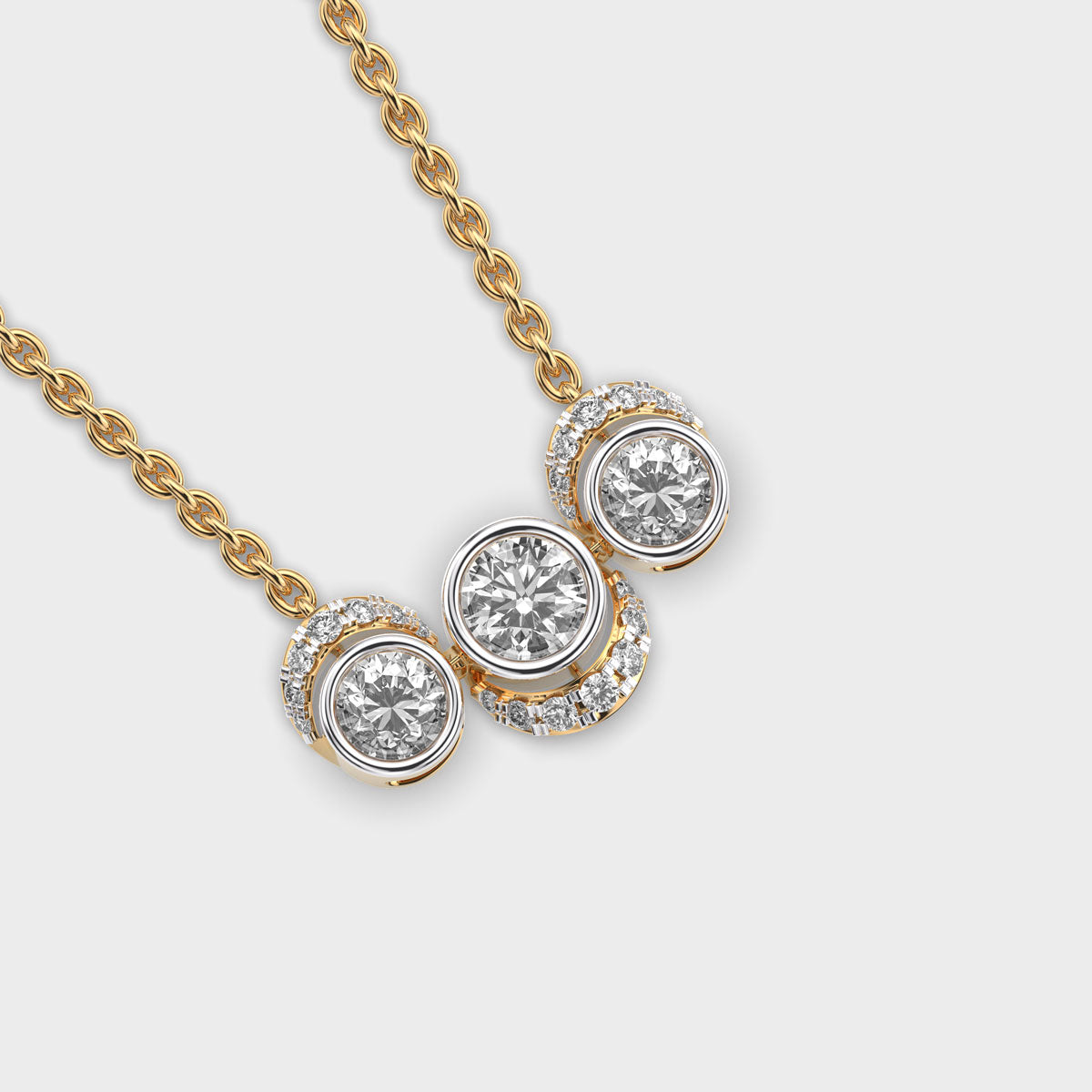 heaven of stars diamond necklace