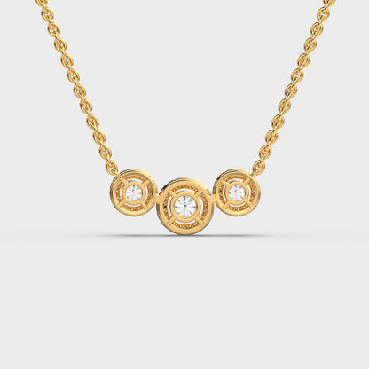 Three Musketeers Diamond Pendant (With Chain)
