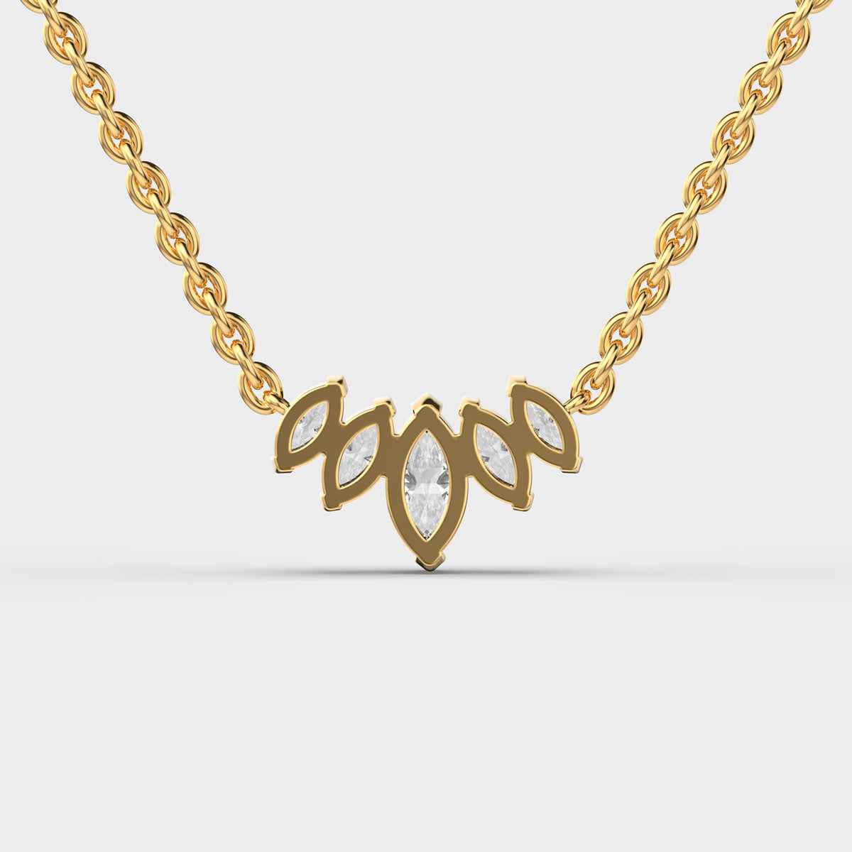 snowflake queen diamond pendant (with chain)