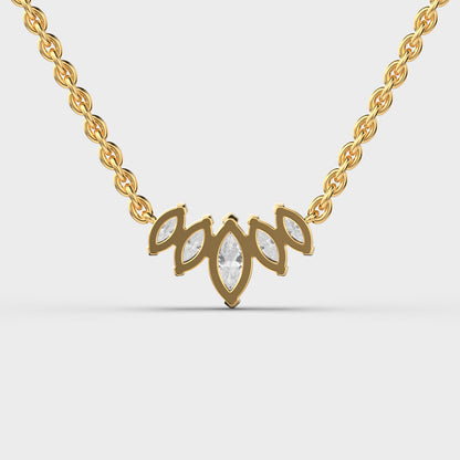 Snowflake Queen Diamond Pendant (With Chain)