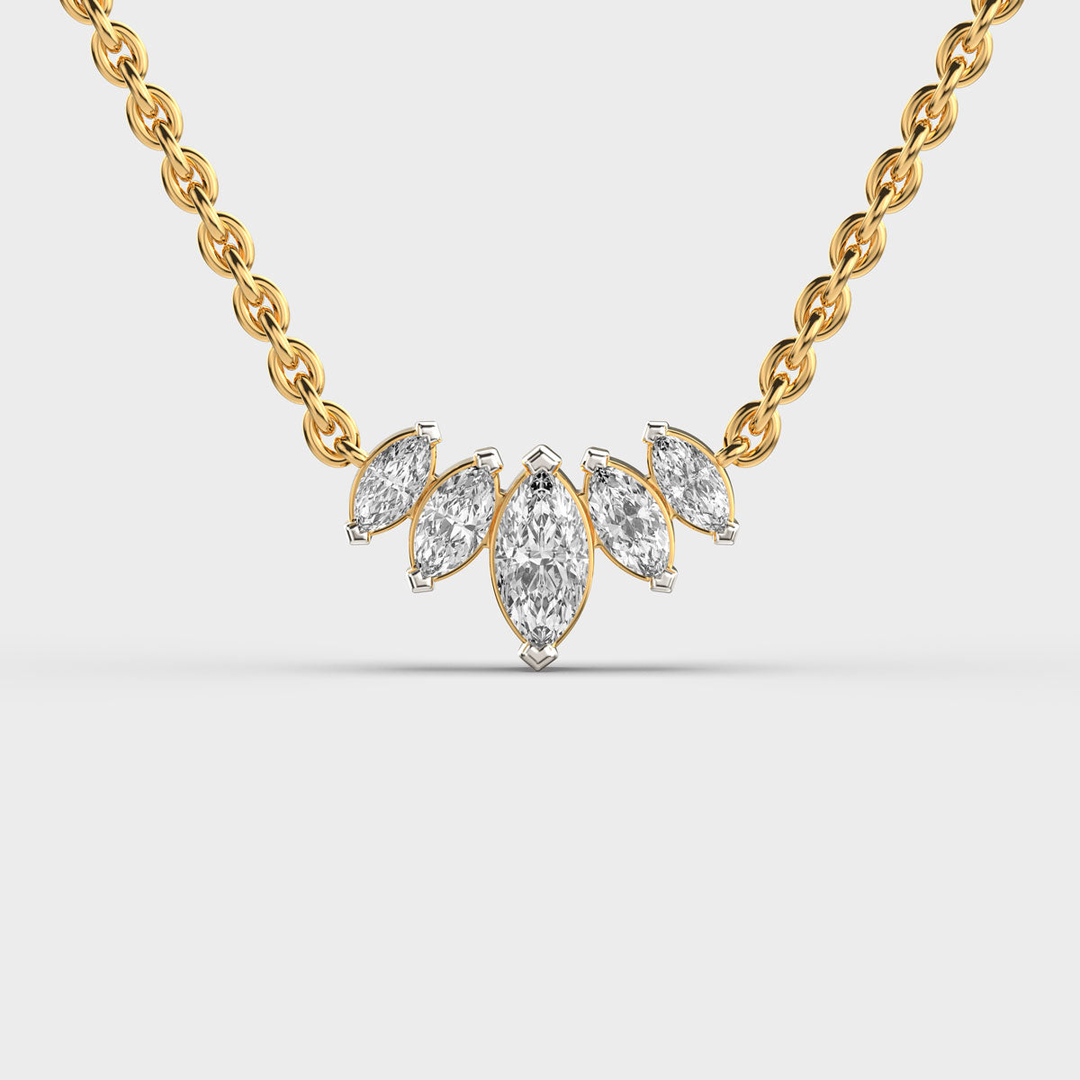 snowflake queen diamond pendant (with chain)
