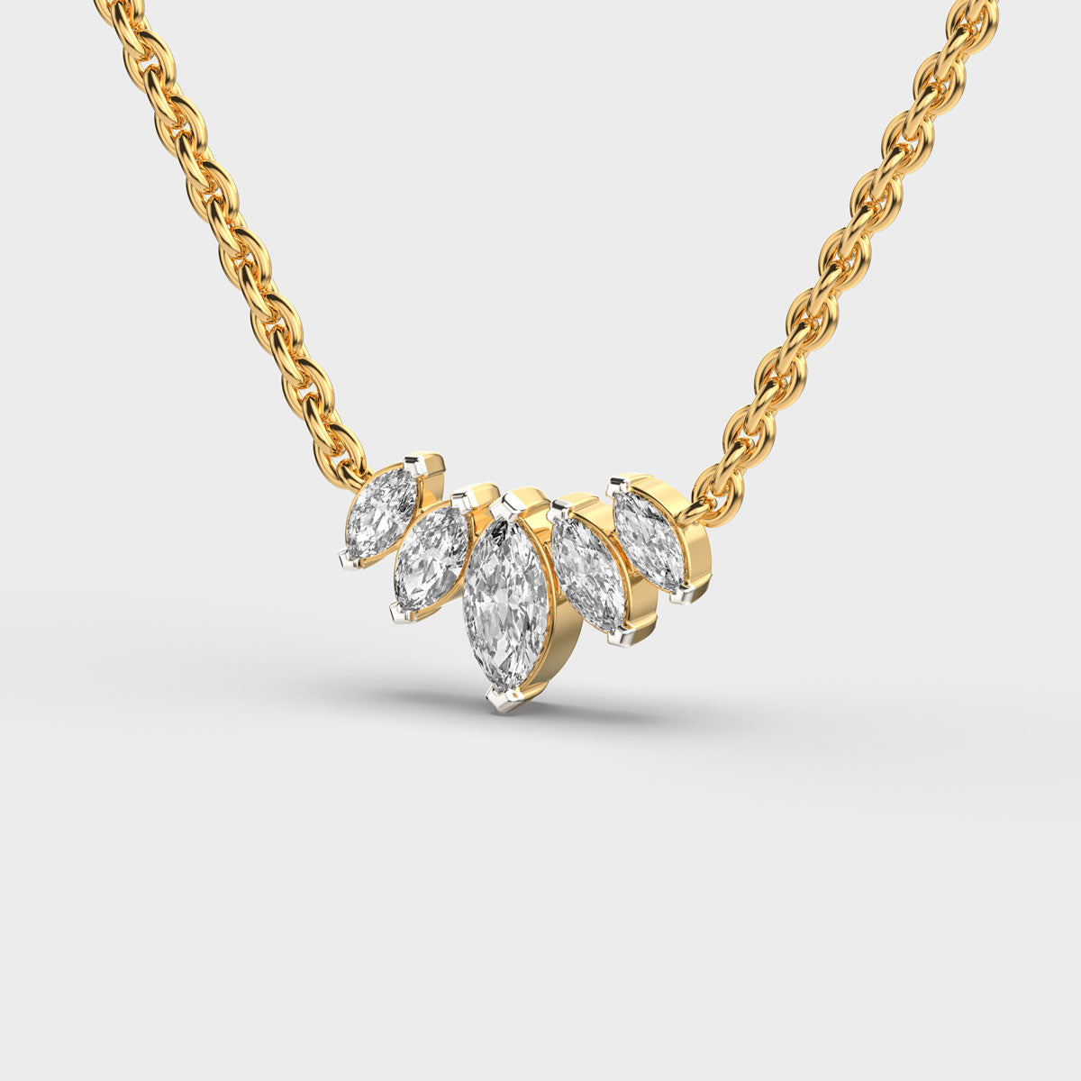 snowflake queen diamond pendant (with chain)