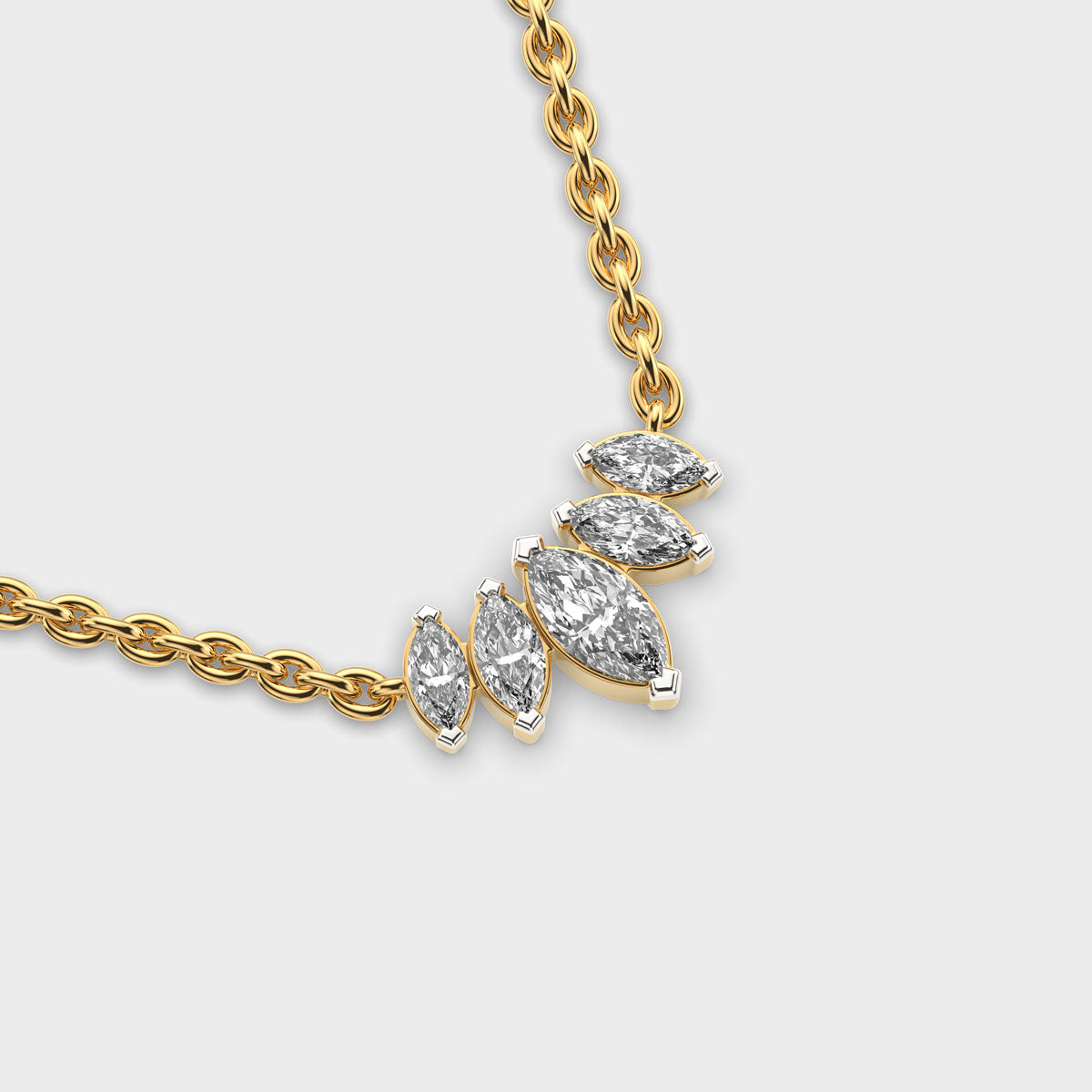 snowflake queen diamond pendant (with chain)