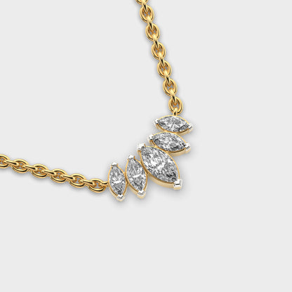 Snowflake Queen Diamond Pendant (With Chain)