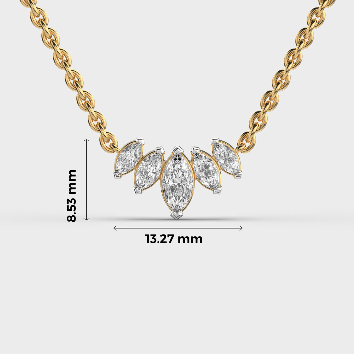 snowflake queen diamond pendant (with chain)