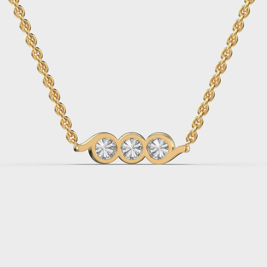 Wheel Of Time Diamond Pendant (With Chain)