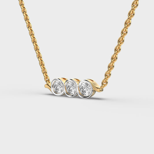 Wheel Of Time Diamond Pendant (With Chain)