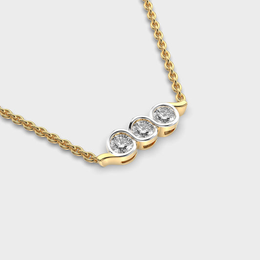 Wheel Of Time Diamond Pendant (With Chain)