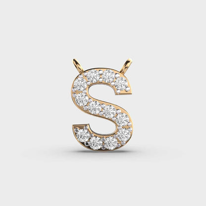 Soulful Initial ‘S’ Diamond Pendant (Without Chain)