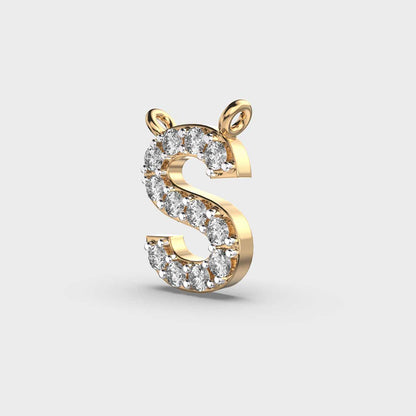 Soulful Initial ‘S’ Diamond Pendant (Without Chain)