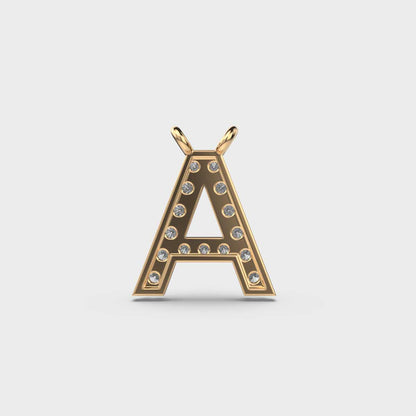 Adorable Initial ‘A’ Diamond Pendant (Without Chain)