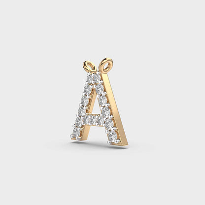 Adorable Initial ‘A’ Diamond Pendant (Without Chain)