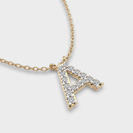 Adorable Initial ‘A’ Diamond Pendant (Without Chain)
