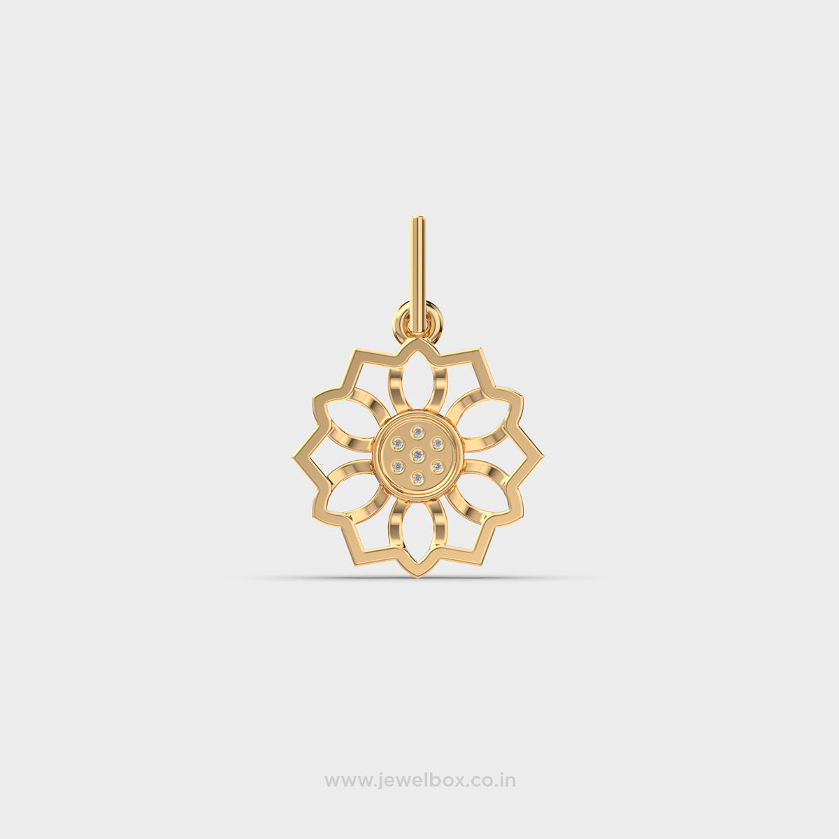 blossom aura diamond pendant (without chain)