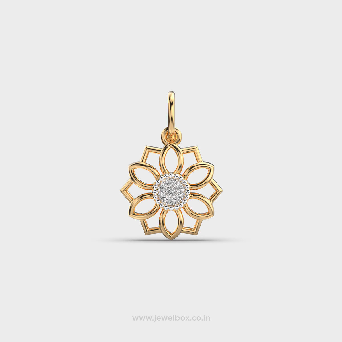 blossom aura diamond pendant (without chain)