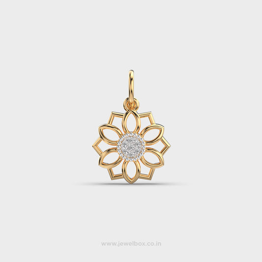 Blossom Aura Diamond Pendant (Without Chain)