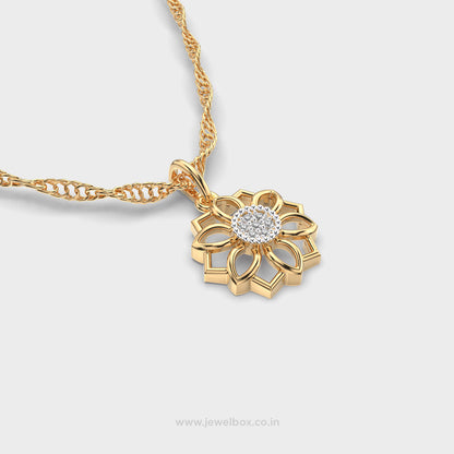Blossom Aura Diamond Pendant (Without Chain)