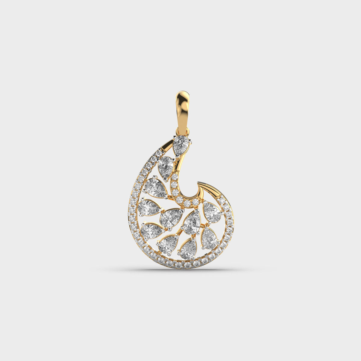 alden diamond pendant (without chain)