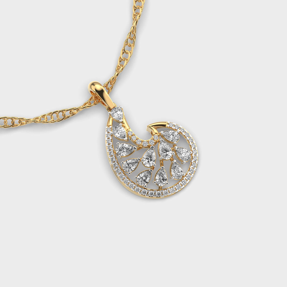 alden diamond pendant (without chain)