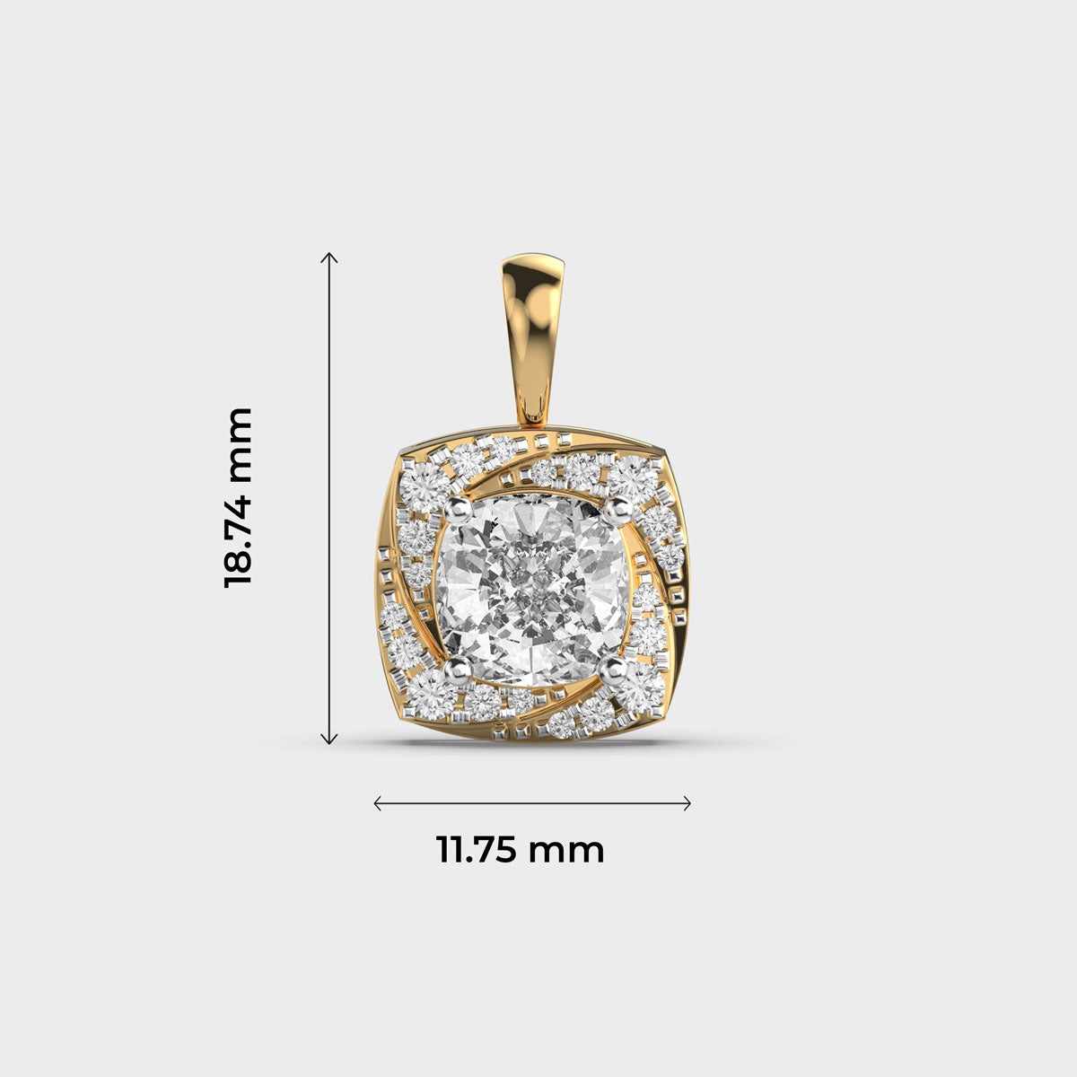 alice diamond pendant (without chain)