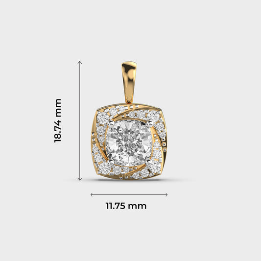 Alice Diamond Pendant (Without Chain)