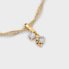 Minimal Two Diamond Pendant (Without Chain)