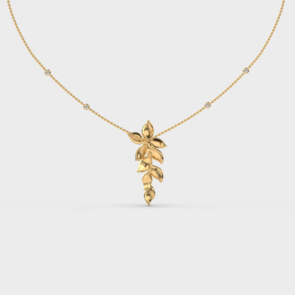 Cascade Wisteria Vine Diamond Necklace