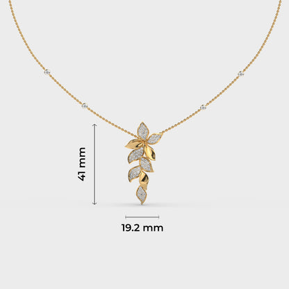 Cascade Wisteria Vine Diamond Necklace