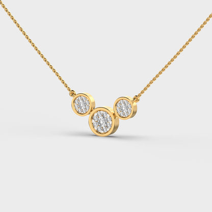 Eternal Circle of Three Diamond Necklace