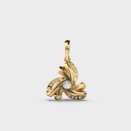 The Winter Flower Diamond Pendant (Without Chain)