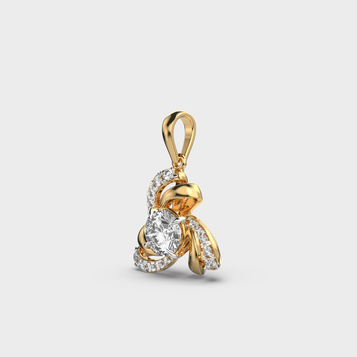 the winter flower diamond pendant (without chain)