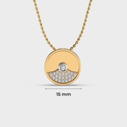 Lovingly Yours Engraveable Diamond Pendant (With Chain)