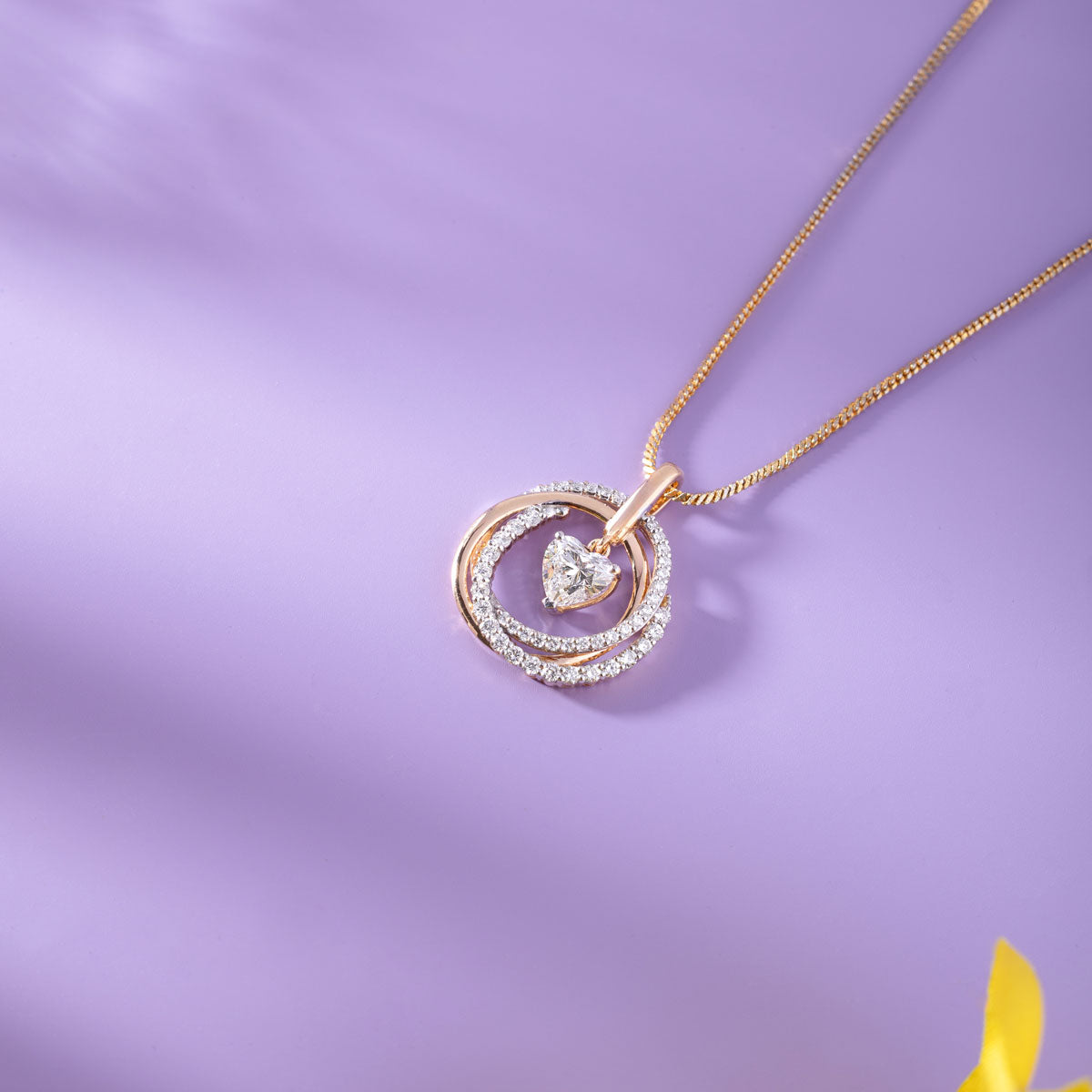 all my love for you heart diamond pendant (without chain)