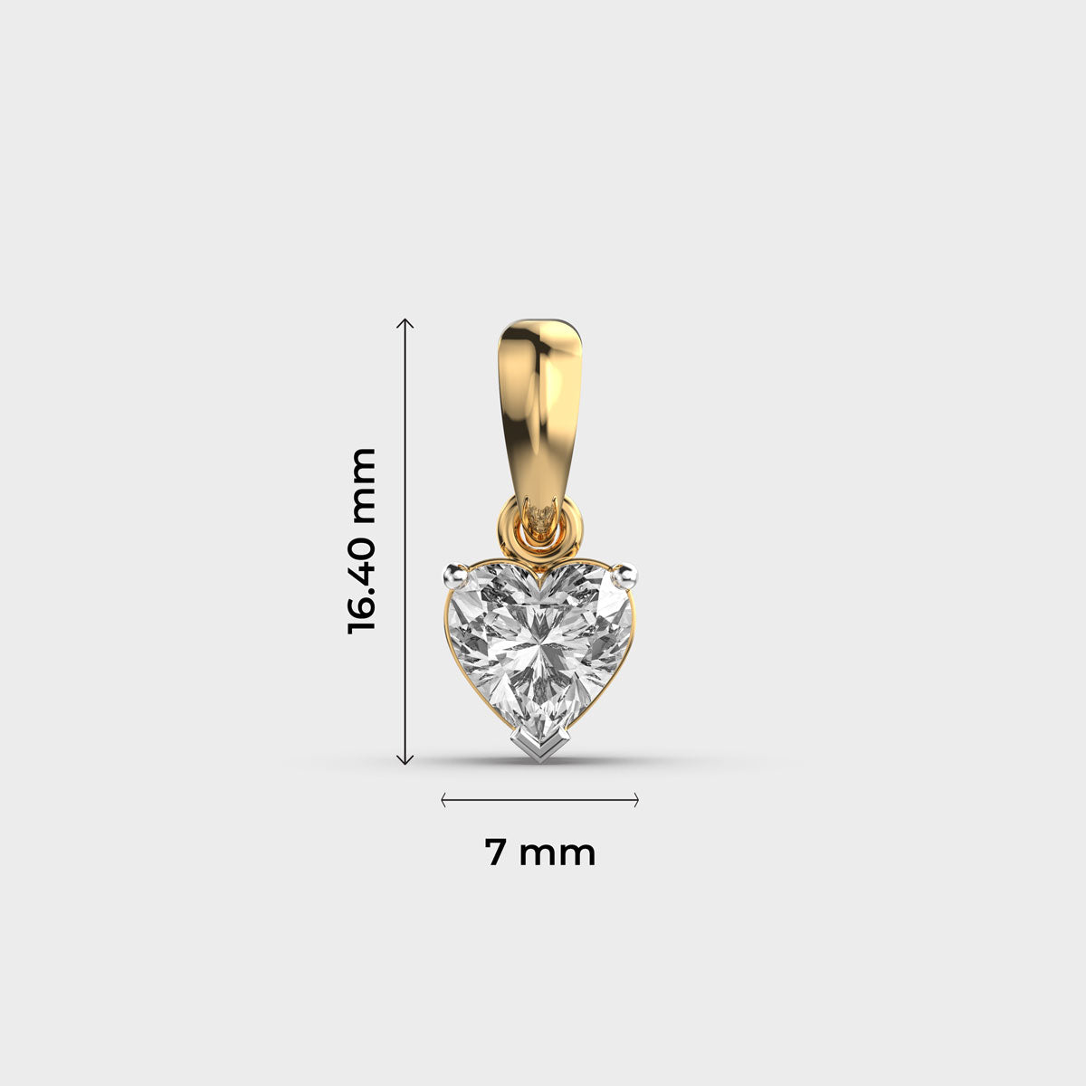 near to my heart diamond pendant (without chain)