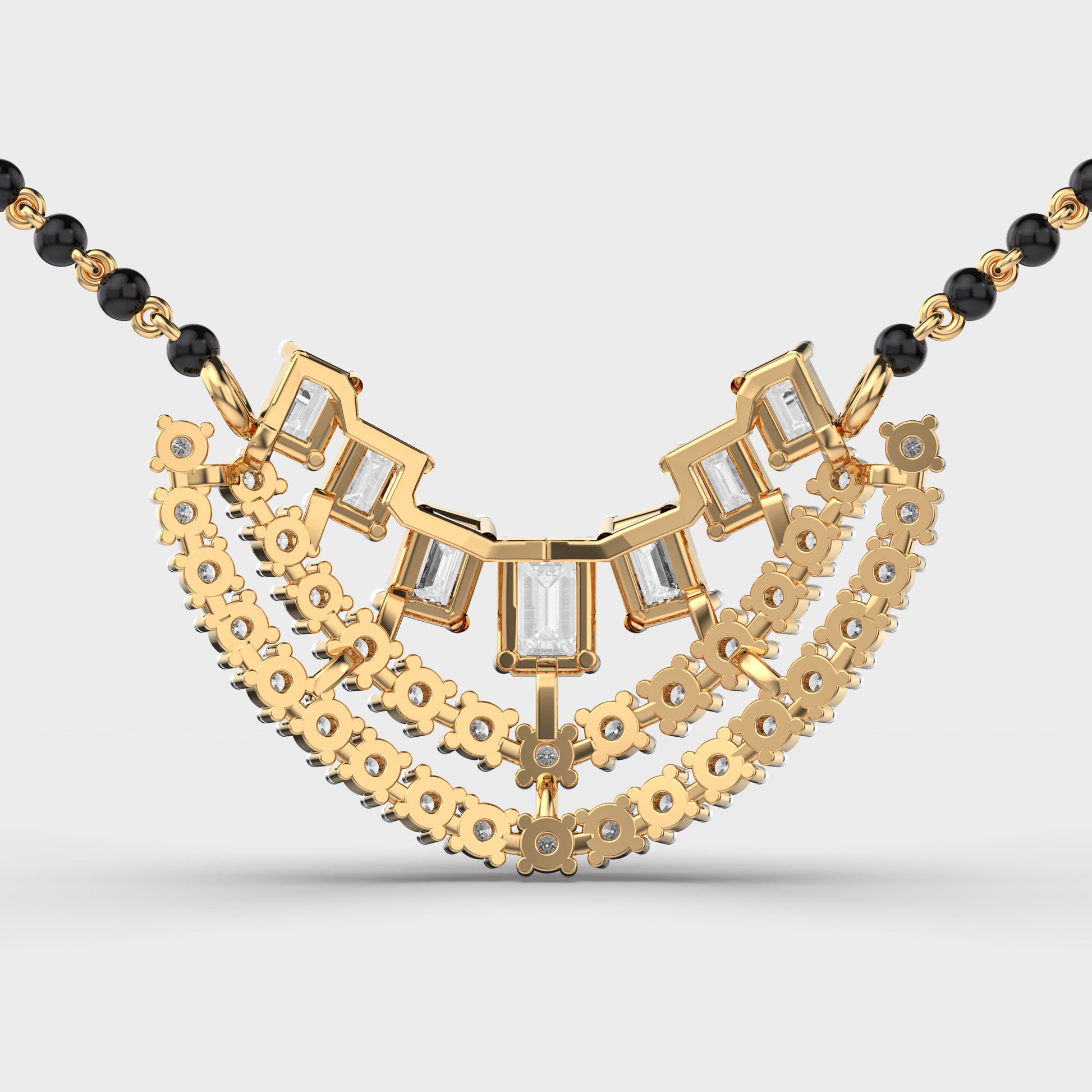 Imperial Crescent Diamond Mangalsutra