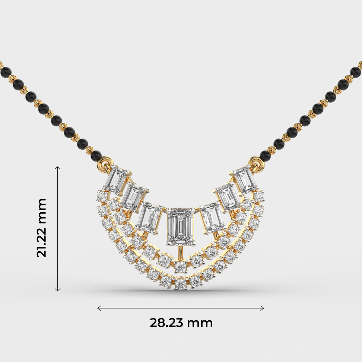 Imperial Crescent Diamond Mangalsutra