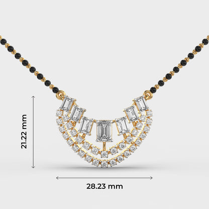 Imperial Crescent Diamond Mangalsutra