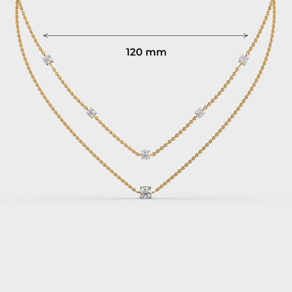 Lilibeth Amour Layered Diamond Necklace